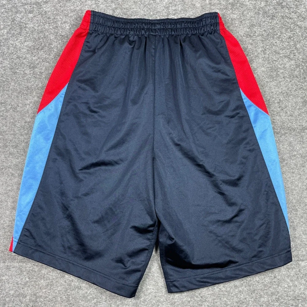 Jordan Basketball Shorts Mens L Navy Red Blue Colorblock Athletic 404309-455